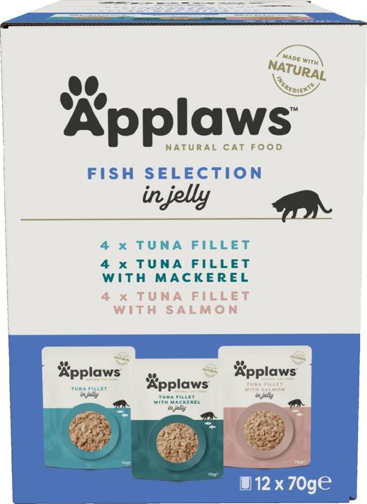 Produktbild Applaws Fisch in Gelee Multipack Beutel (Adult, 12 Stk., 840 g)
