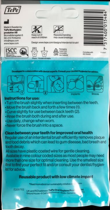 Actual product image TePe Interdental brushes Original ISO 7 (8 x, 1.30 mm)