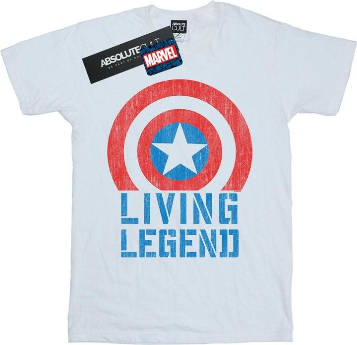 Actual product image Mens Captain America Living Legend T-Shirt (XXL)