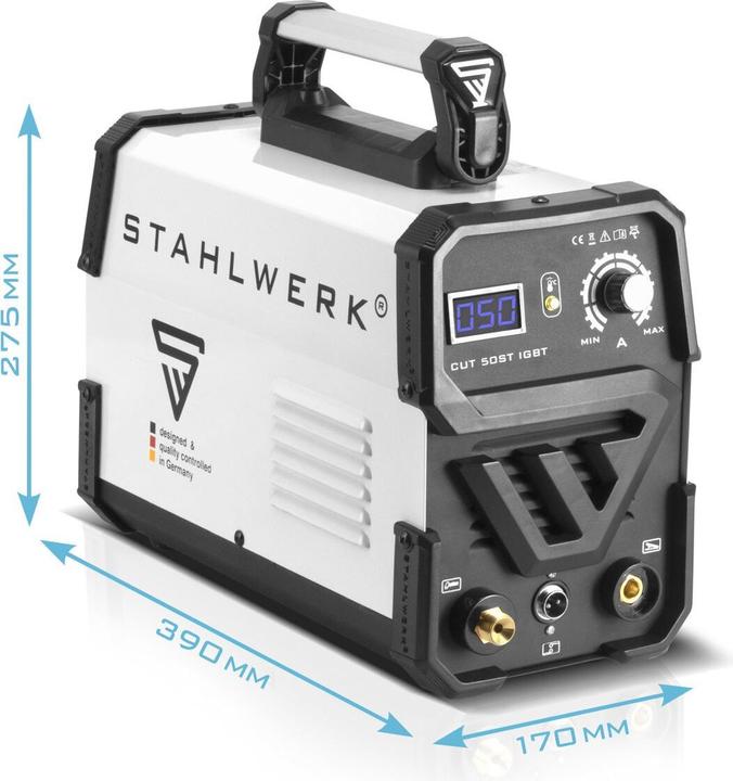 Produktbild Stahlwerk Plasmaschneider CUT 50 ST IGBT Vollausstattung mit 50 Ampere
