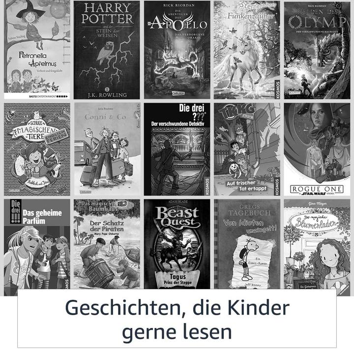 Produktbild Amazon Kindle Kids Edition without Special Offers inkl. Hülle (2019) (6", 8 GB, Schwarz, Blau)