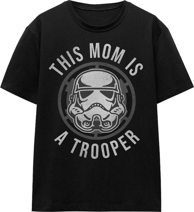 Actual product image Star Wars Unisex Adult Mom Is A Trooper Mothers Day T-Shirt (L)