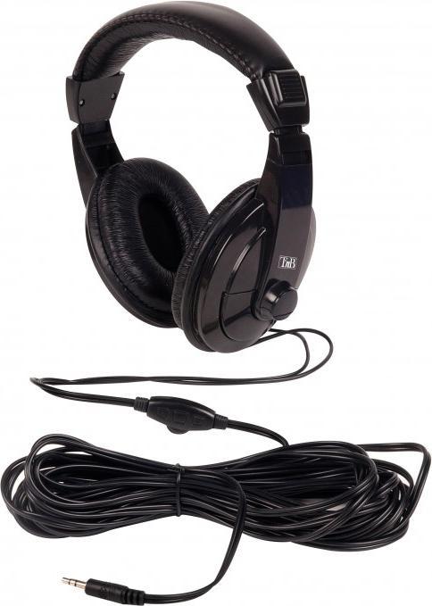 Actual product image T'nB Casque filaire compatible TV (Noir) (Cable)