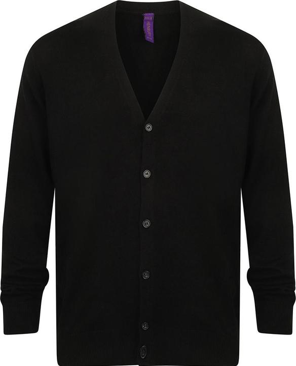 Image du produit Henbury Cardigan en maille fine avec encolure en V (XS)