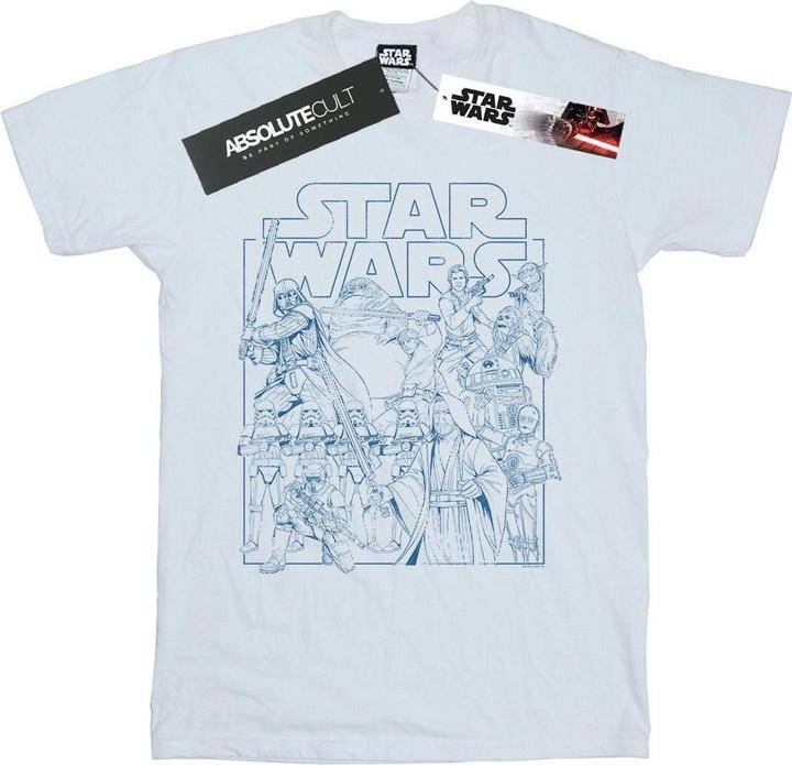 Produktbild Star Wars Outlined Sketch TShirt (XXL)