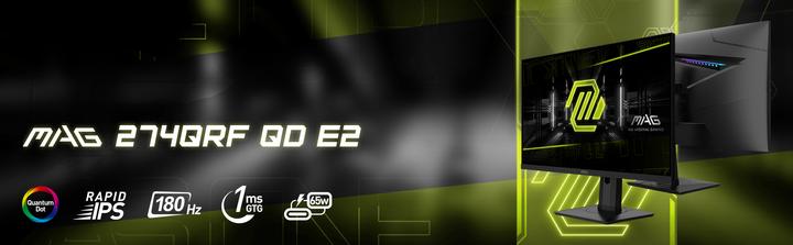 Actual product image MSI MAG 274QRFDE QD E2 (2560 x 1440 pixels, 27")