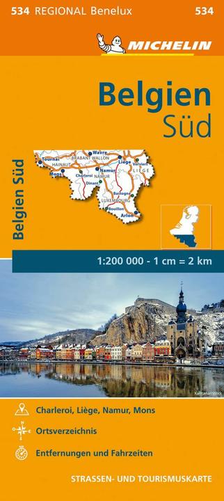 Immagine prodotto Michelin Belgio Sud. Mappa stradale e turistica 1:200.000 200000