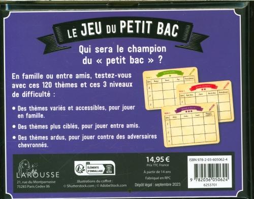 Image du produit Le jeu du petit bac (Français, Collectif, 2024)