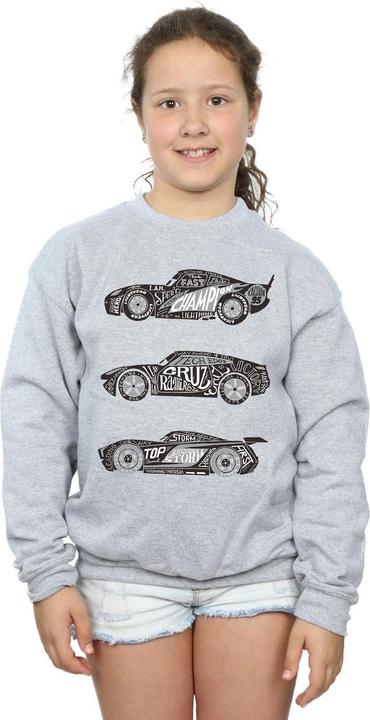 Produktbild Disney Cars Text Racers Sweatshirt Mädchen (140, 146)