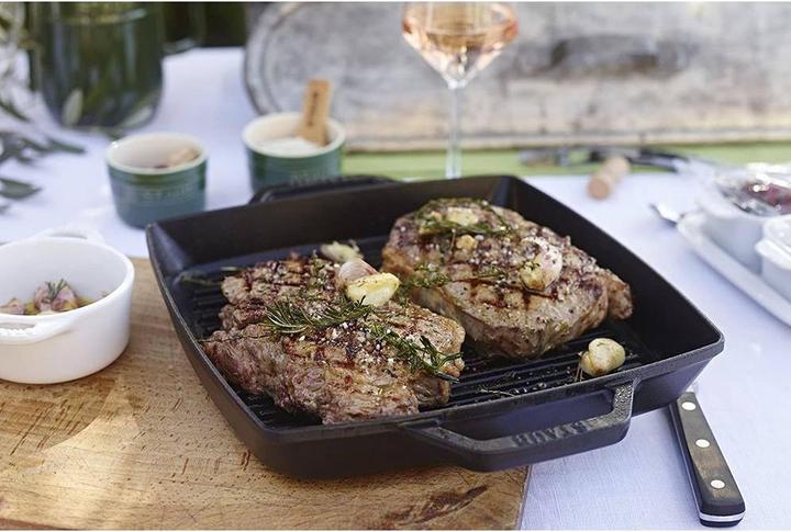 Produktbild Staub Grillpfanne mit 2 Griffen (28 cm, Grillpfanne, Gusseisen)