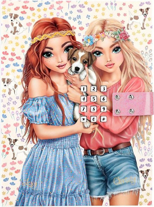 Actual product image Magni Secret code diary TOPModel VELO FLEUR (25 x 20.5 cm, Lined, Hardcover)