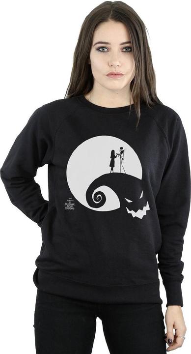 Actual product image Disney Womens/Ladies Nightmare Before Christmas Moon Oogie Boogie Sweatshirt (XL)