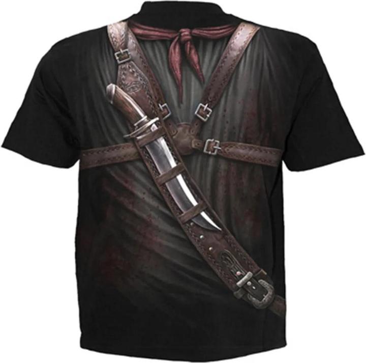Actual product image Spiral Unisex Adult Holster Wrap T-Shirt (S)