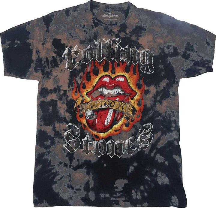 The Rolling Stones Tattoo Flames TShirt