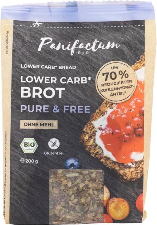 Actual product image Panifactum Lowcarb Bread Pure & Free Organic gluten free (200 g)