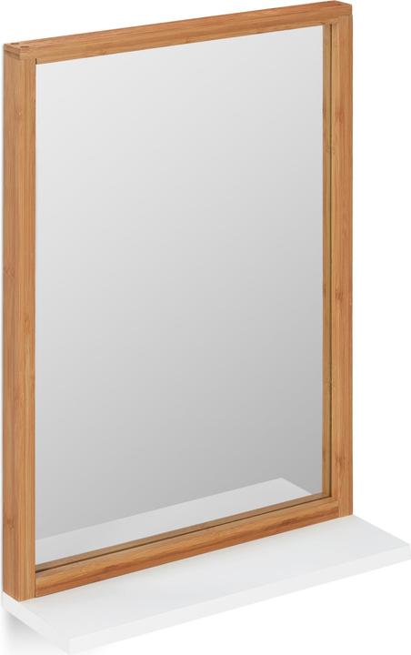 Image du produit Relaxdays Miroir mural en bois, rectangulaire (38 x 12 x 54,5 cm)