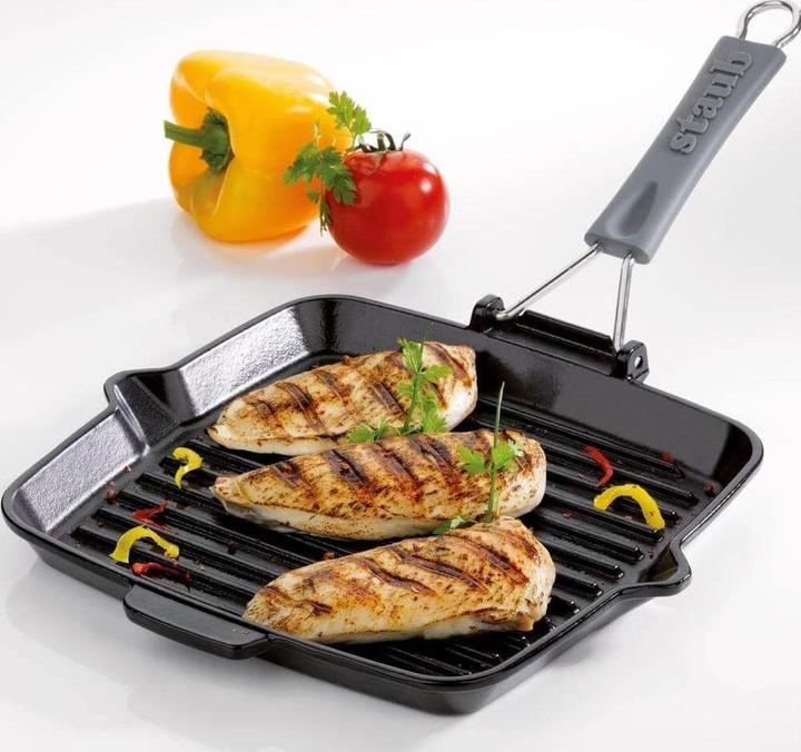 Immagine prodotto Staub Padella per la griglia (24 cm, Padella grill, Ghisa)