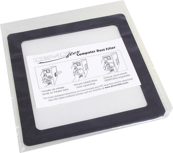 Image du produit DEMCiflex Filtre à poussière 120mm, carré - noir/blanc