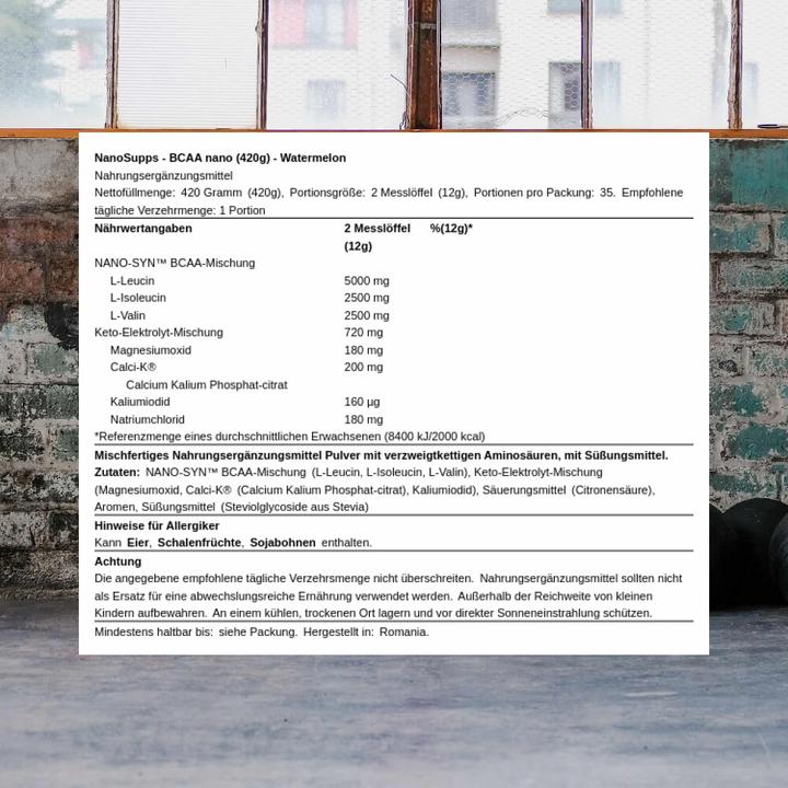 Immagine prodotto Nanosupps BCAA nano (Anguria, 1 pz., 420 g)
