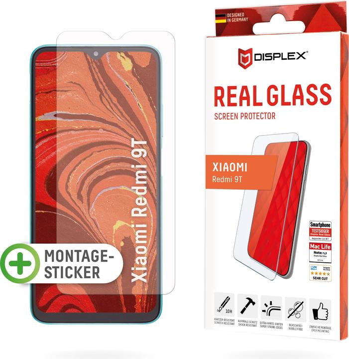 Produktbild Displex Real Glass (1 Stück, Xiaomi Redmi 9T)