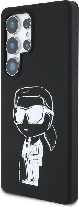Actual product image Karl Lagerfeld Silicone Graffiti Ikonik Printed Logo MagSafe Case for Samsung Galaxy S25 Ultra - Bla (Samsung Galaxy S25 Ultra)