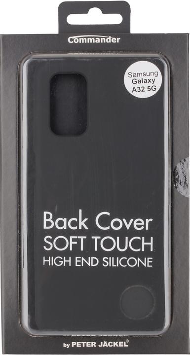 Actual product image Peter Jäckel COMMANDER Back Cover Soft Touch for Samsung A32 5G Black (Samsung Galaxy A32 5G)