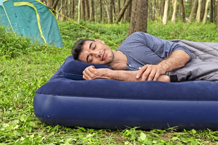 Image du produit Bestway Matelas gonflable 2 places avec pompe manuelle 203 x 152 x 22 cm