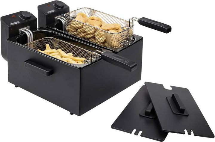 Produktbild Princess Edelstahl Doppel-Fritteuse