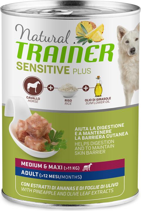 Natural Trainer Hundefutter Sensitive No Gluten Medium & Maxi Adult Pferd (Adult, 1 Stk., 400 g)