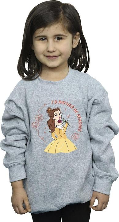 Produktbild Disney Beauty And The Beast I'd Rather Be Reading Sweatshirt Mädchen (152, 158)