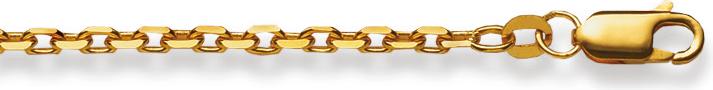 Produktbild Natsumi Schmuck Halskette Gelbgold 18K/750 Anker geschliffen 2.6mm (750/18 K Gelbgold, 55 cm)