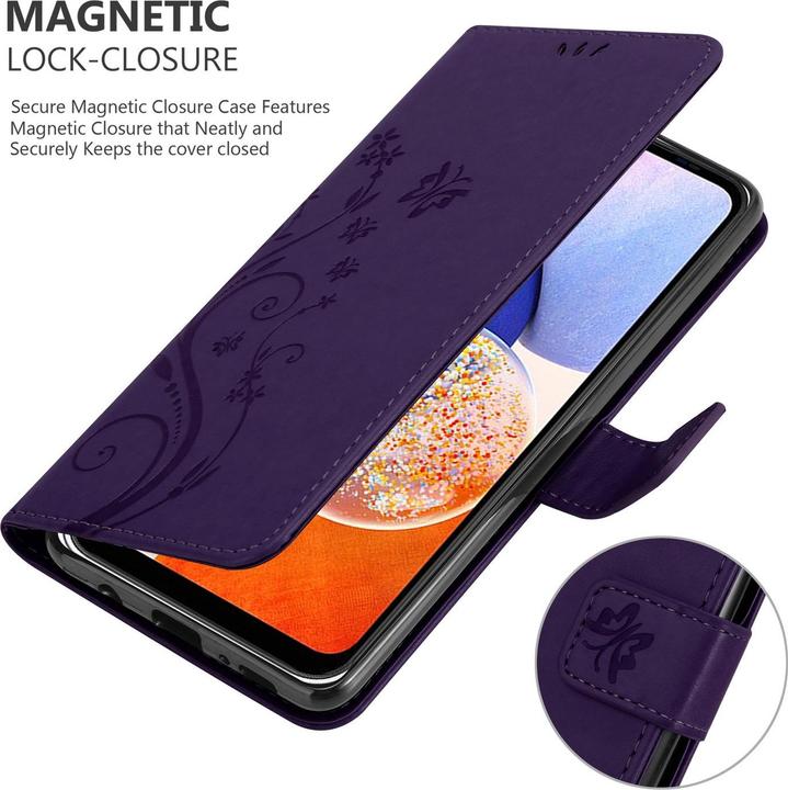 Immagine prodotto Cadorabo Cover per Samsung Galaxy A14 4G / 5G / M14 con motivo floreale (Samsung Galaxy M14, Samsung Galaxy A14)