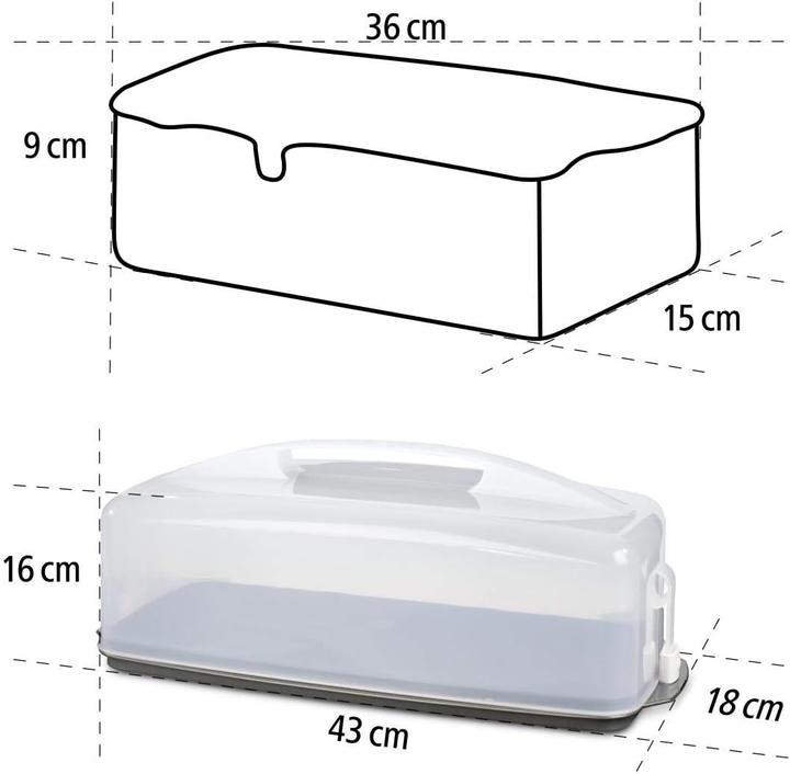 Immagine prodotto Xavax Scatola per il trasporto di torte Scatola per il trasporto di torte, quadrata