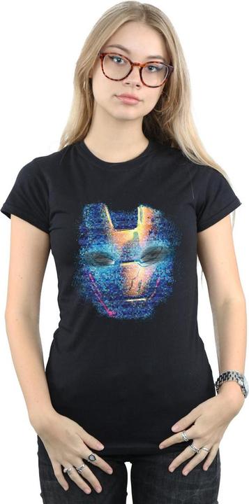 Image du produit - T-shirt IRON MAN DISTRESSED HEAD - Femme (S)