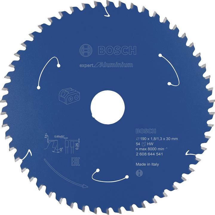 Actual product image Bosch Professional Zubehör Circular saw blade Expert for aluminum for cordless saws,190 x 1.8/1.3 x 30, 54 teeth