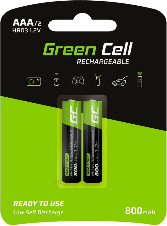 GreenCell GR08 Wiederaufladbarer Akku AAA (2 pcs., AAA, 800 mAh)