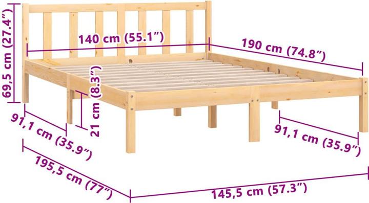 Produktbild VidaXL Tiziana (140 x 190 cm)