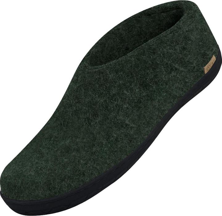 Actual product image Glerups Natural rubber sole black slipper (38)
