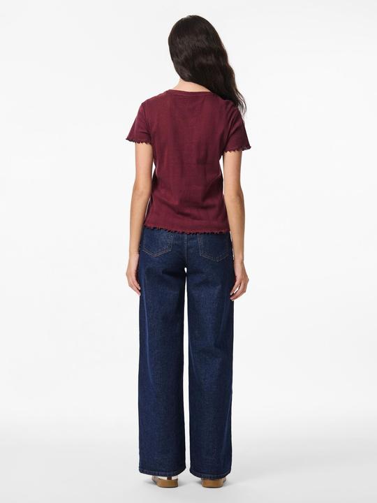 Produktbild Pieces Pcmarie Ss O-Neck Poin Top Jrs Noos Bc (M)