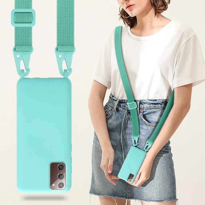 Actual product image Cadorabo TPU Cover Mobile Phone Chain Liquid (Samsung Galaxy Note 20)
