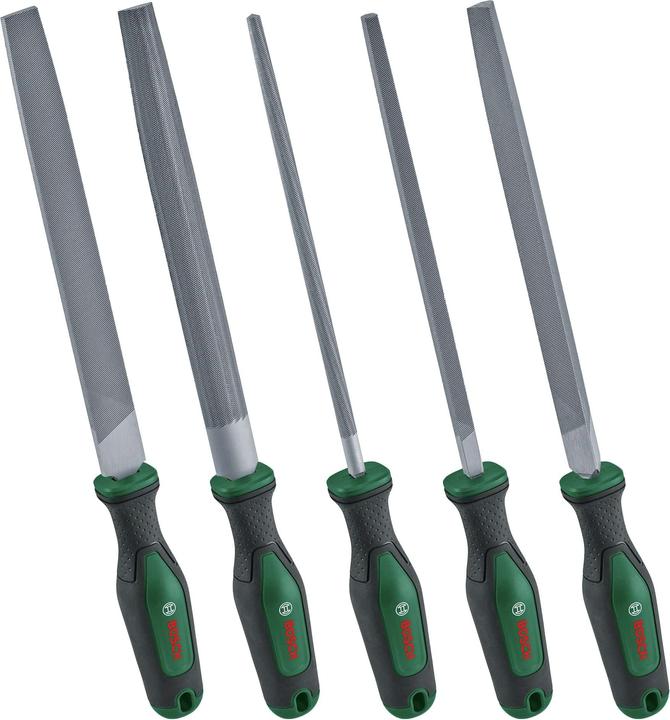 Bosch Professional BOSCH steel file set, 1600A02ZB0, 200 mm, 5-piece (Cut 2, 200 mm)