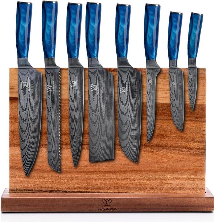 Image du produit Küchenkompane Ensemble de couteaux Shiburu avec bloc de couteaux