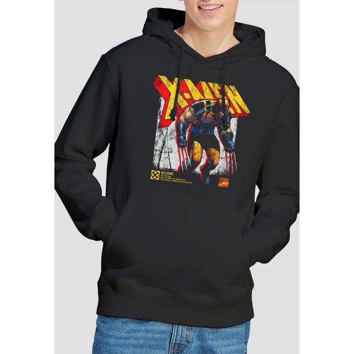 Actual product image Mens X-Men Wolverine Infographic Hoodie (L)