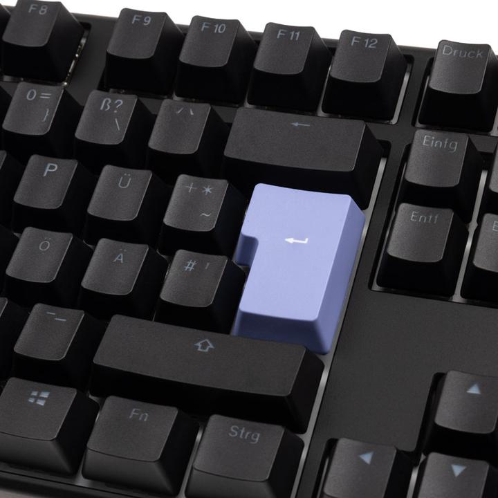 Actual product image Ducky One 3 Classic Black/White TKL Gaming Keyboard, RGB LED - MX-Clear (DE, Cable)