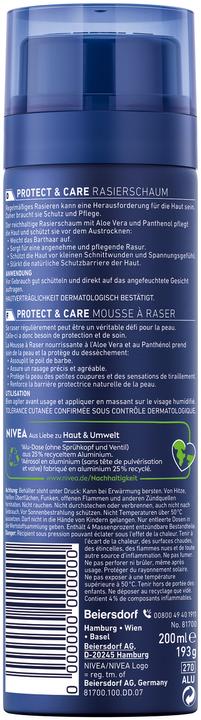 Actual product image Nivea Men Protect & Care Rasierschaum (200 ml, Shaving cream)