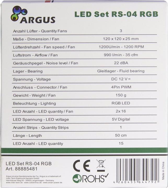 Actual product image Intertech Argus RS-04 (120 mm, 3 x)