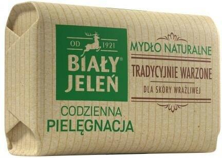 Actual product image Biały Jeleń White Deer Daily Care Natural traditionally brewed soap in bar packaging 100g (Soap lotion)