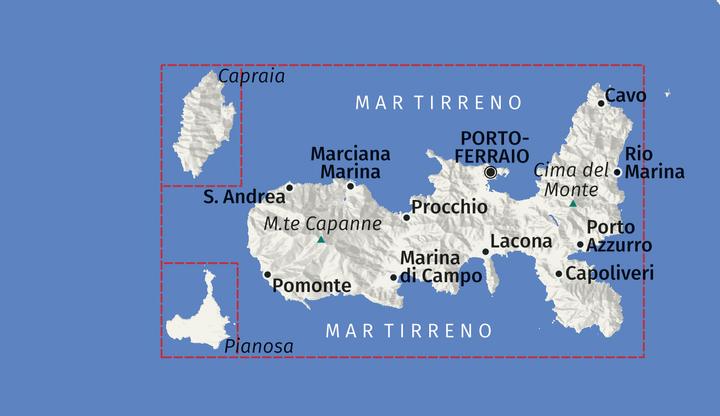 Image du produit Carte de randonnée 2468 Isola d' Elba 1:25.000