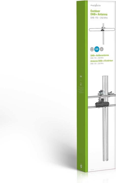 Actual product image Nedis DAB Antenna - Max. 4dB Gain - DAB: 170-250 MHz - 50 km Range - for Outdoor ANORD (DAB/ DAB+)