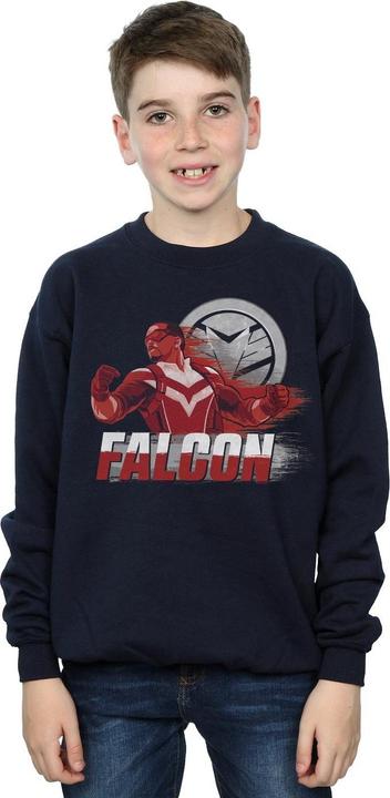 Actual product image Boys The Falcon And The Winter Soldier Falcon Red Fury Sweatshirt (152, 158)